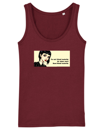 Wednesday  - Not friend material - citat  Burgundy
