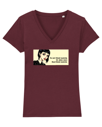Wednesday  - Not friend material - citat  Burgundy