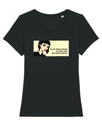 Wednesday  - Not friend material - citat  Black