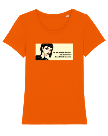 Wednesday  - Not friend material - citat  Bright Orange