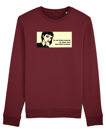 Wednesday  - Not friend material - citat  Burgundy