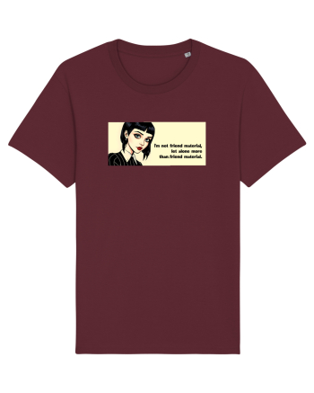 Wednesday  - Not friend material - citat  Burgundy