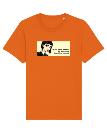 Wednesday  - Not friend material - citat  Bright Orange
