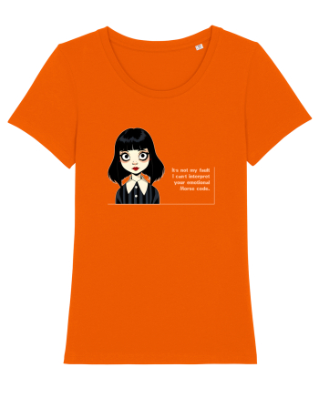 Wednesday  - It`s not my fault - citat  Bright Orange