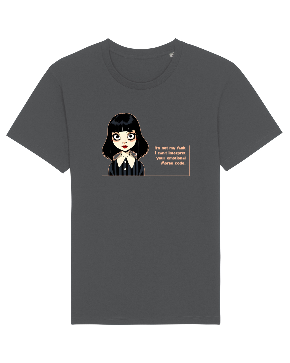 Tricou mânecă scurtă Unisex Rocker Anthracite