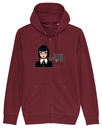 Wednesday  - Use the words little and girl Burgundy