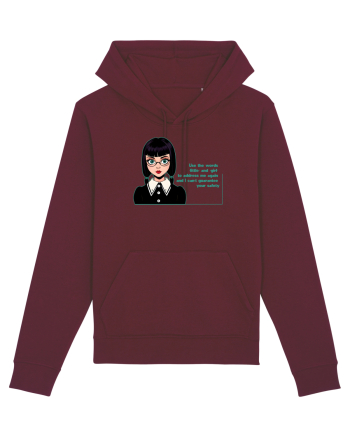 Wednesday  - Use the words little and girl Burgundy