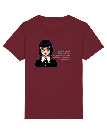 Wednesday  - Use the words little and girl Burgundy