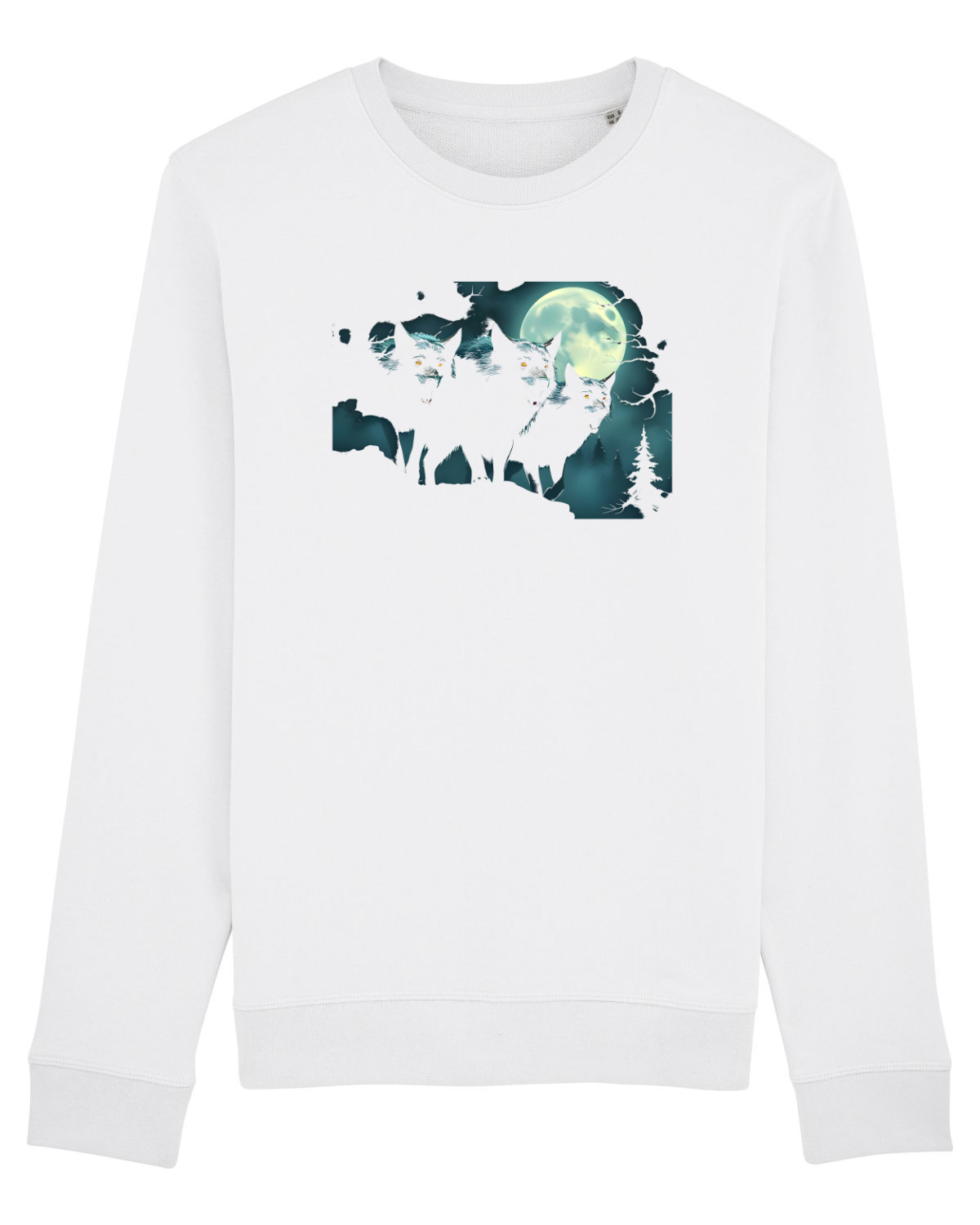 Bluză mânecă lungă Unisex Rise White