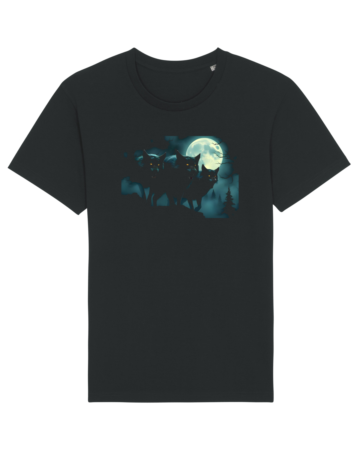Tricou mânecă scurtă Unisex Rocker Black