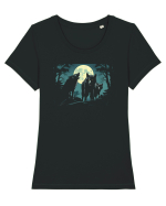 LUPI - LUNA -  SCARY 2 Tricou mânecă scurtă guler larg fitted Damă Expresser