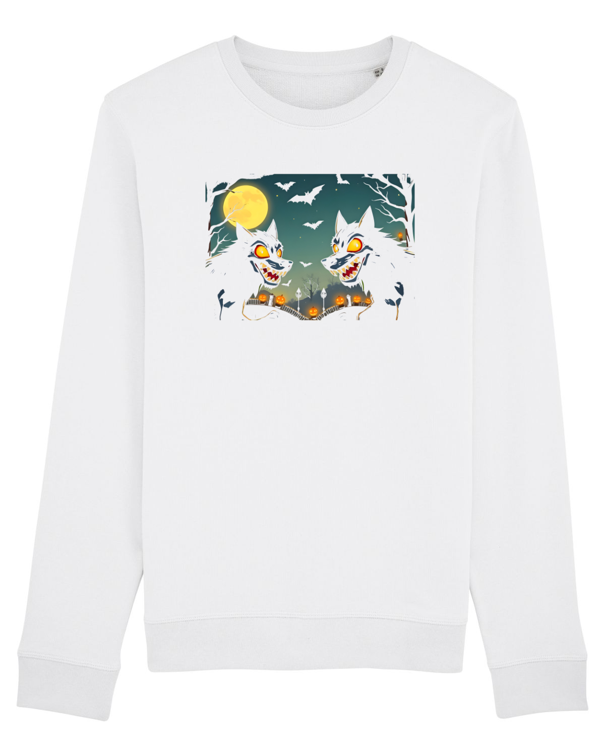 Bluză mânecă lungă Unisex Rise White