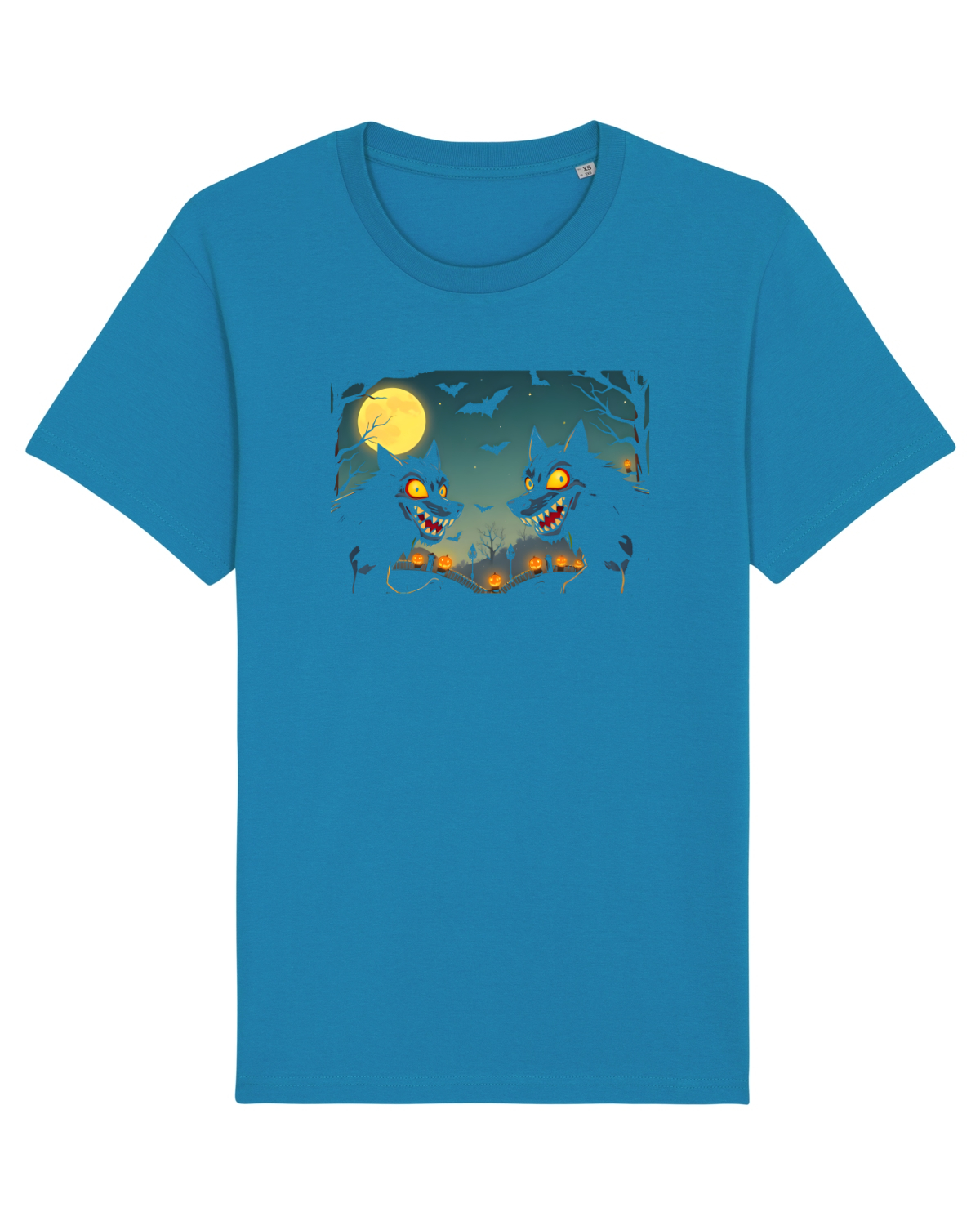 Tricou mânecă scurtă Unisex Rocker Azur