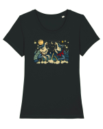 LUPI - LUNA -  USTUROI - VARCOLACI - WEREWOLVES Tricou mânecă scurtă guler larg fitted Damă Expresser