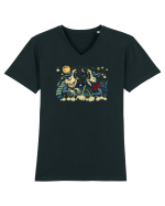 LUPI - LUNA -  USTUROI - VARCOLACI - WEREWOLVES Tricou mânecă scurtă guler V Bărbat Presenter