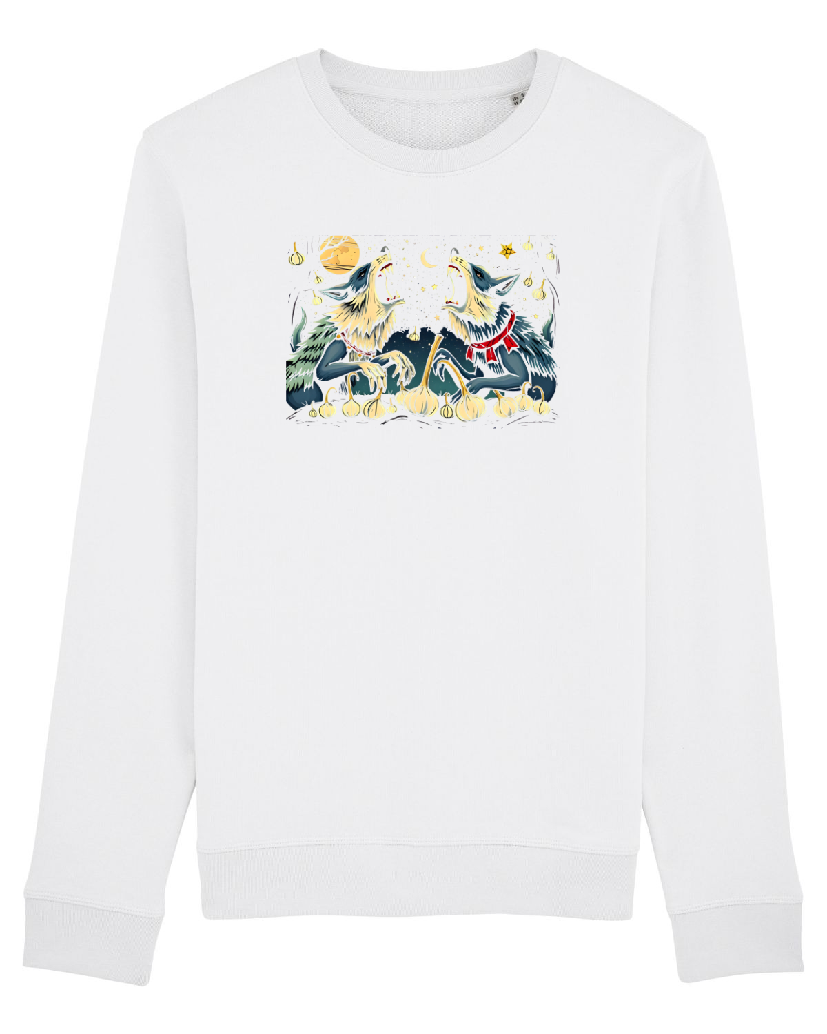Bluză mânecă lungă Unisex Rise White