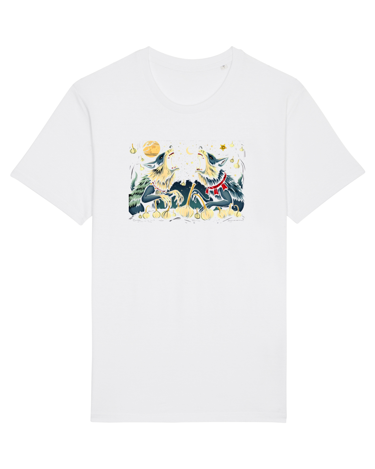 Tricou mânecă scurtă Unisex Rocker White