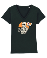 MUMIE _ CE HIEROGLIFA E ASTA?!? Tricou mânecă scurtă guler V Damă Evoker