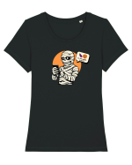 MUMIE _ CE HIEROGLIFA E ASTA?!? Tricou mânecă scurtă guler larg fitted Damă Expresser