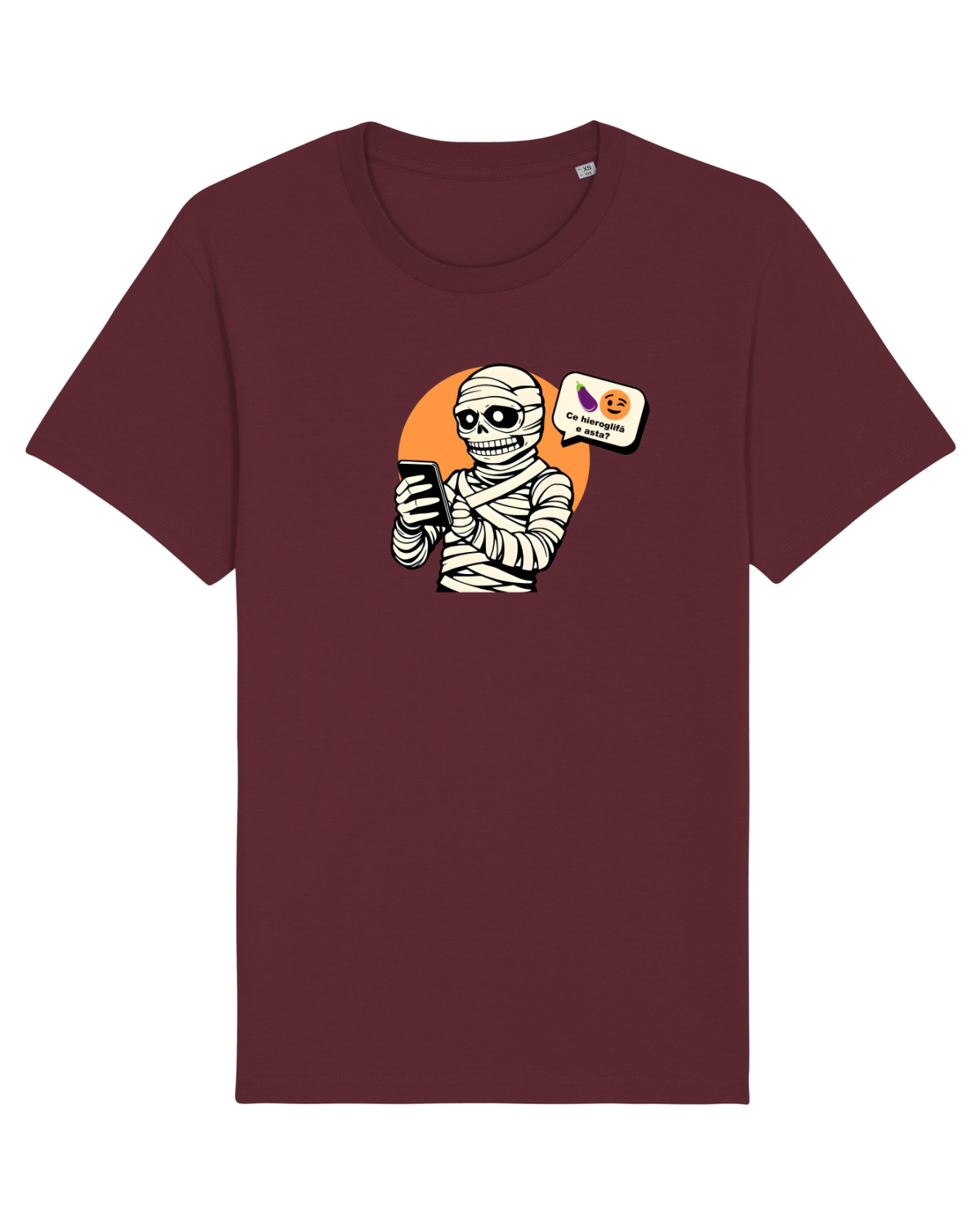 Tricou mânecă scurtă Unisex Rocker Burgundy