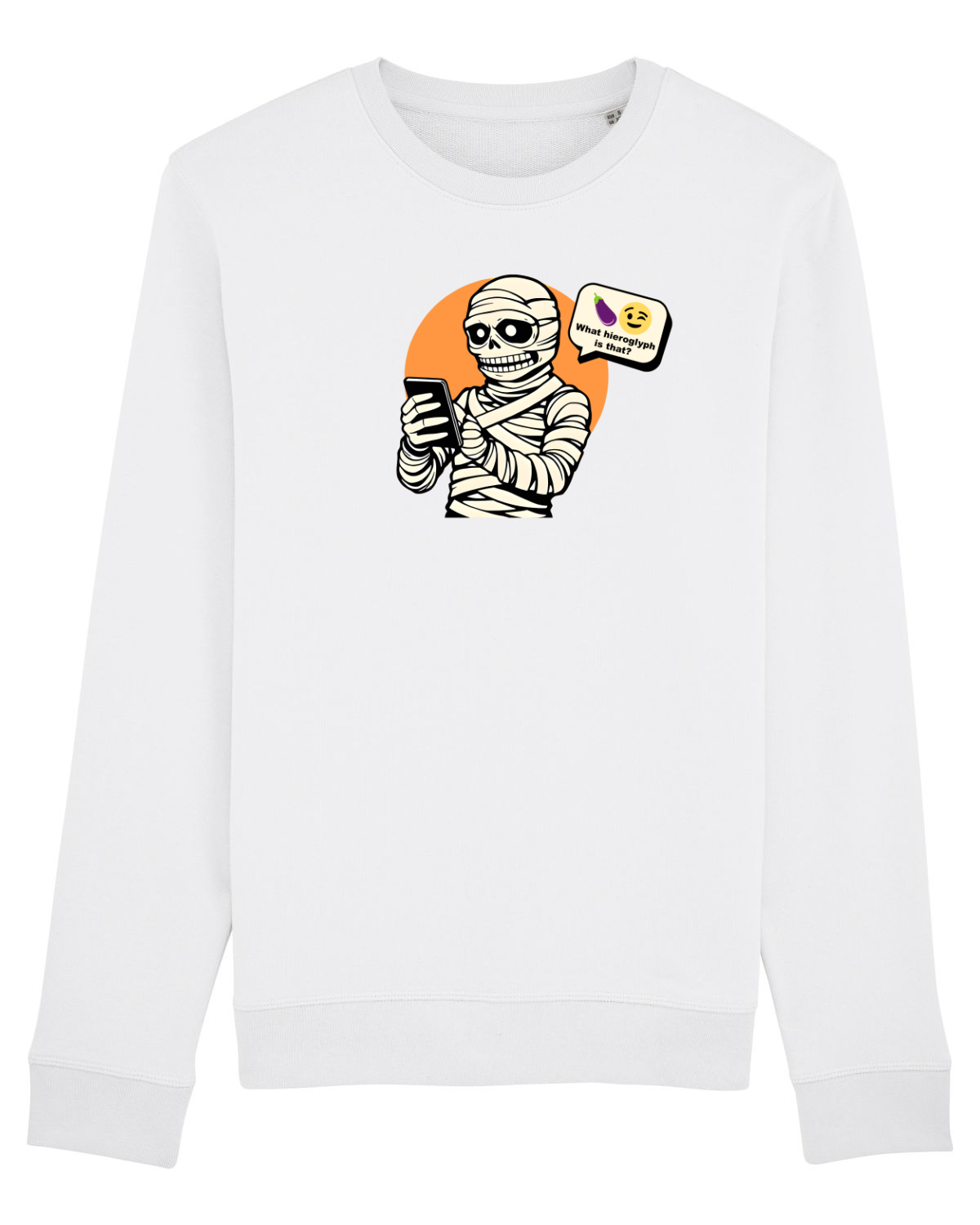 Bluză mânecă lungă Unisex Rise White