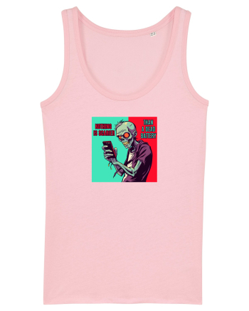NOTHING IS SCARIER THAN A DEAD BATTERY - ZOMBIE Cotton Pink