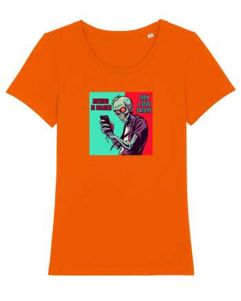 NOTHING IS SCARIER THAN A DEAD BATTERY - ZOMBIE Bright Orange