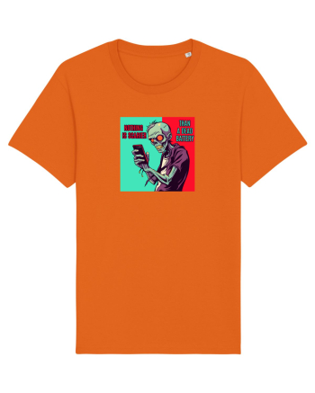 NOTHING IS SCARIER THAN A DEAD BATTERY - ZOMBIE Bright Orange
