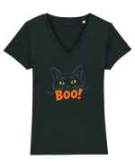 PISICA - BOO Tricou mânecă scurtă guler V Damă Evoker