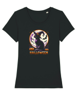 PISICA - HALLOWEEN Tricou mânecă scurtă guler larg fitted Damă Expresser