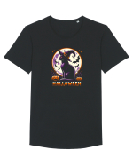 PISICA - HALLOWEEN Tricou mânecă scurtă guler larg Bărbat Skater