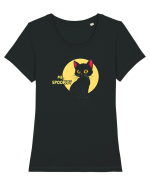 PISICA - ME, SPOOKY? Tricou mânecă scurtă guler larg fitted Damă Expresser