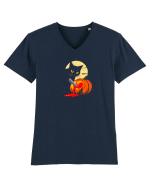 PISICA NEAGRA - WHAT? Tricou mânecă scurtă guler V Bărbat Presenter