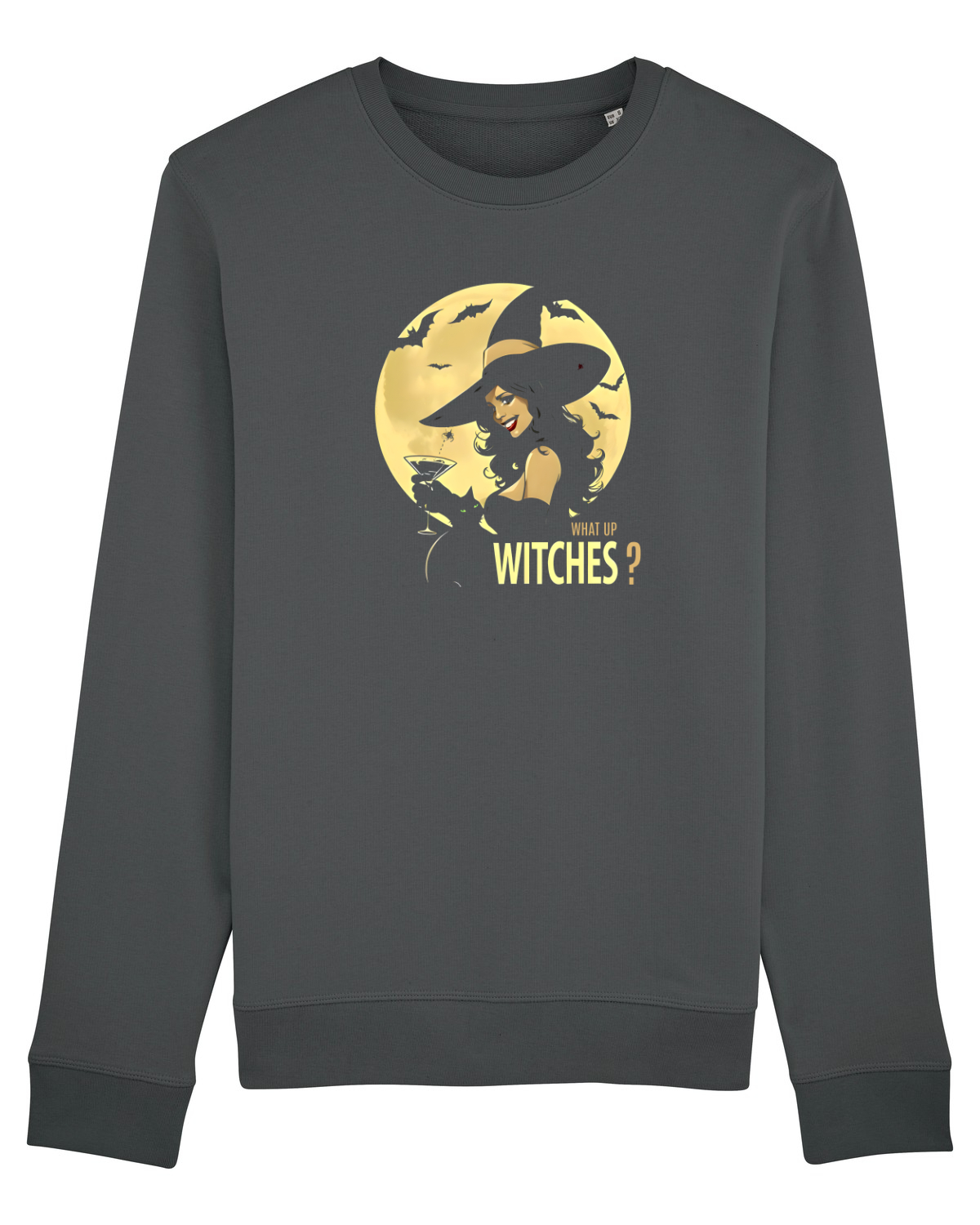Bluză mânecă lungă Unisex Rise Anthracite