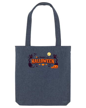 HAPPY HALLOWEEN - inimioare, casute, dovleci, luna plina Midnight Blue