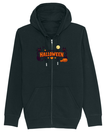 HAPPY HALLOWEEN - inimioare, casute, dovleci, luna plina Black