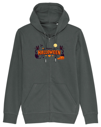 HAPPY HALLOWEEN - inimioare, casute, dovleci, luna plina Anthracite