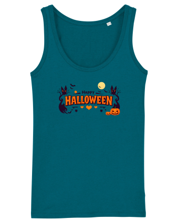 HAPPY HALLOWEEN - inimioare, casute, dovleci, luna plina Ocean Depth