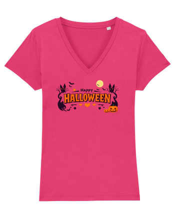 HAPPY HALLOWEEN - inimioare, casute, dovleci, luna plina Raspberry