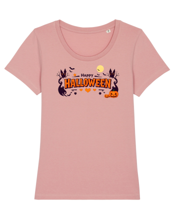 HAPPY HALLOWEEN - inimioare, casute, dovleci, luna plina Canyon Pink