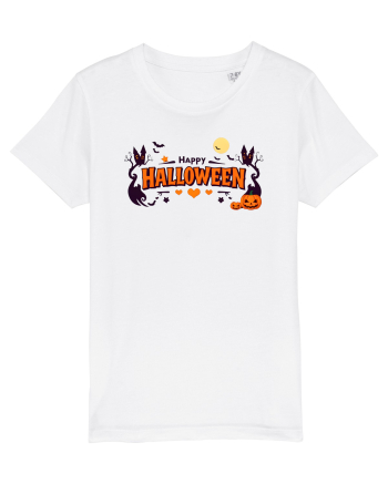 HAPPY HALLOWEEN - inimioare, casute, dovleci, luna plina White