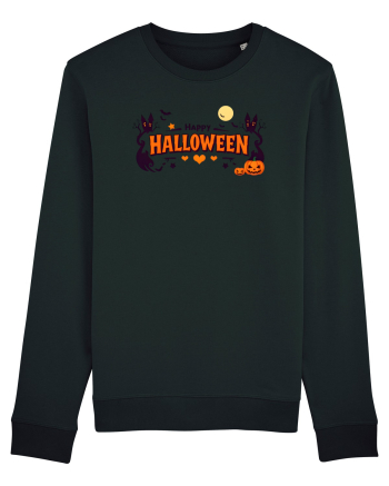 HAPPY HALLOWEEN - inimioare, casute, dovleci, luna plina Black