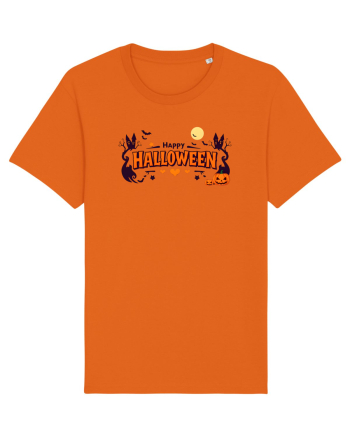 HAPPY HALLOWEEN - inimioare, casute, dovleci, luna plina Bright Orange