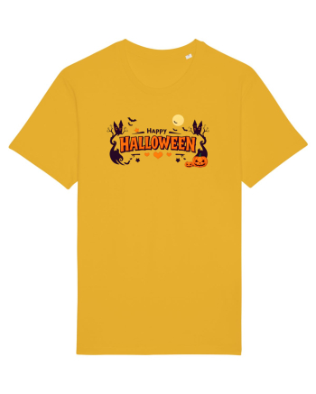 HAPPY HALLOWEEN - inimioare, casute, dovleci, luna plina Spectra Yellow