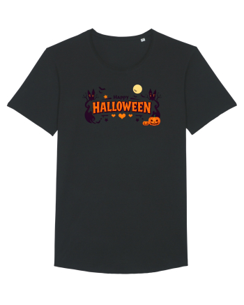 HAPPY HALLOWEEN - inimioare, casute, dovleci, luna plina Black
