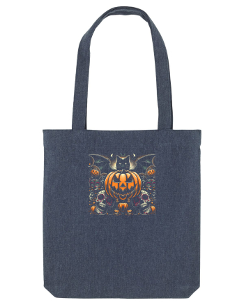 HALLOWEEN - PISICA - LILIAC - CRANII DIA DE LOS MUERTOS STYLE Midnight Blue