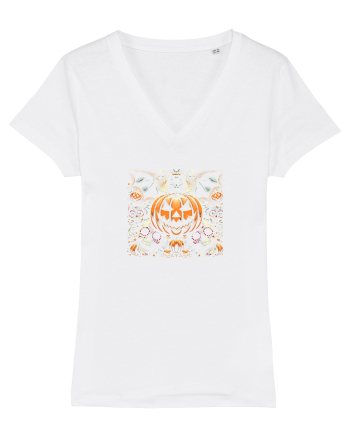 HALLOWEEN - PISICA - LILIAC - CRANII DIA DE LOS MUERTOS STYLE White