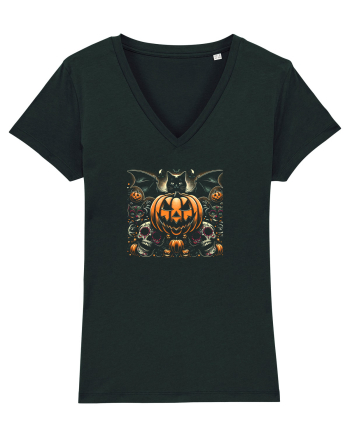 HALLOWEEN - PISICA - LILIAC - CRANII DIA DE LOS MUERTOS STYLE Black