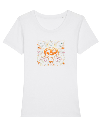 HALLOWEEN - PISICA - LILIAC - CRANII DIA DE LOS MUERTOS STYLE White