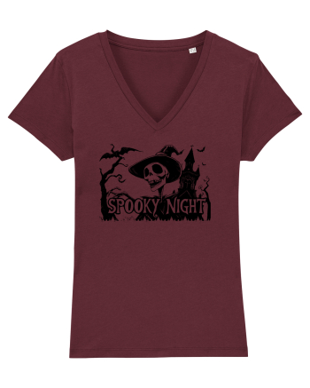 SPOOKY HALLOWEEN NIGHT - CRANIU _ VRAJITOARE - - LILIECI Burgundy